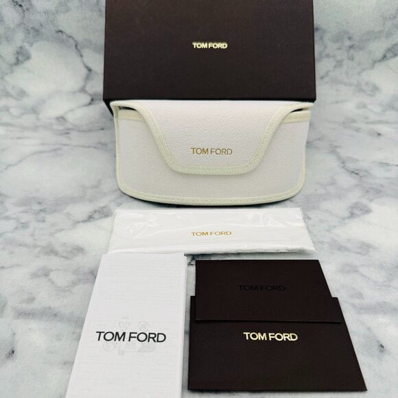 Tom Ford Sunglasses Case Set, Large White Velvet,Boxed  display picture 1